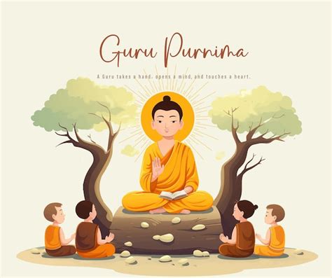 Illustration Of Guru Purnima Celebrated On Hindu Month Of Ashadha