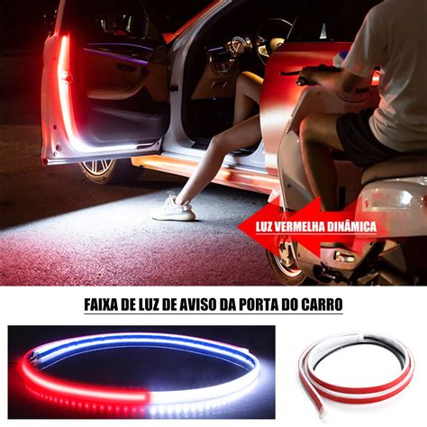 LED Welcome Light Tiras Para Porta Do Carro Luzes Intermitentes