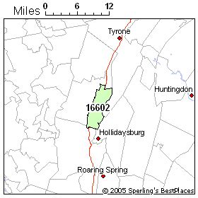 Altoona Pa Zip Code Map - Map