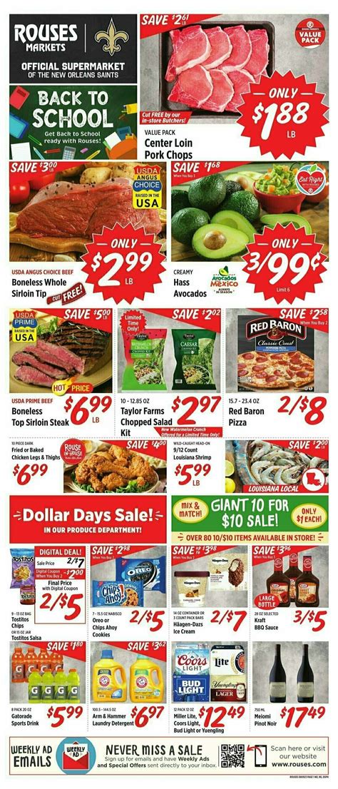 Rouses Markets Weekly Circular From August 9