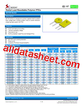 Sc Datasheet Pdf Socay Electornics Co Ltd