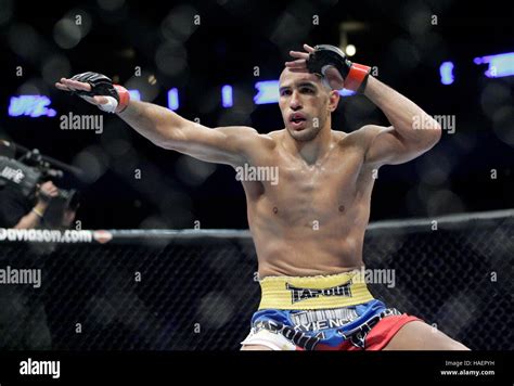 Brandon Vera Celebrates Victory Over Michael Patt During Ufc 96 At The Nationwide Arena On March