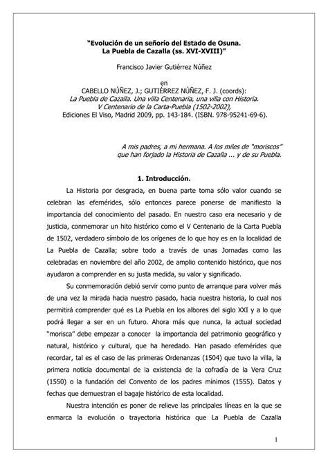 Pdf Evoluci N De Un Se Or O Del Estado De Osuna La Puebla De