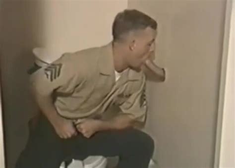 HOT ARMY JOCKS WORK GLORY HOLE N BARRACKS PT 1 ThisVid