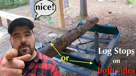 Building Log Stops For Both Sides Of A Sawmill Youtube