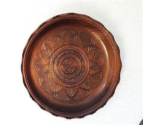 Decorative Wooden Plate Etsy