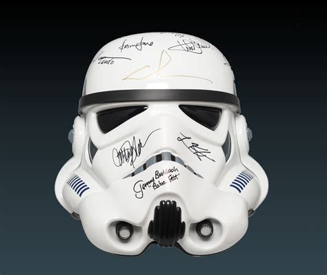 Charity Auction for STAR WARS Stormtrooper Helmet Signed by George ...