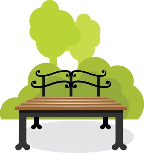 Wooden Bench, Vector Illustration 22756427 Vector Art at Vecteezy