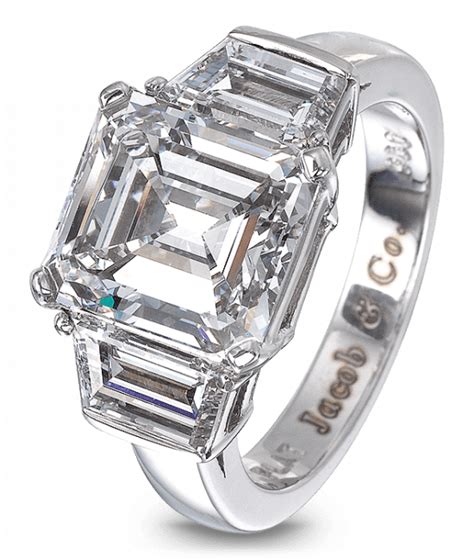 Diamond Engagement Ring 6ct Emerald Cut Jacob And Co