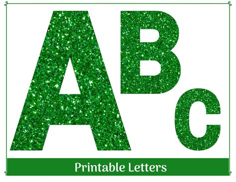 Free Printable Green Alphabet Letters: Easy Download - Download Free