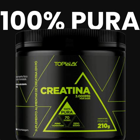 Creatina Topway É Boa - 100% Creatina 210g Topway - Creatina Monohidratada 100% Pura | Shopee ...