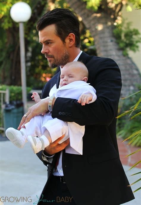 Josh Duhamel with son Axl at his baptism - Growing Your Baby