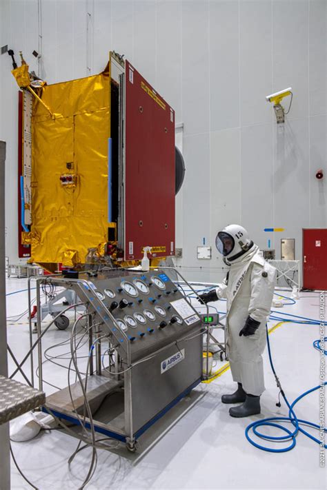 Esa Reprogrammable Satellite Fuelled Prior To Launch