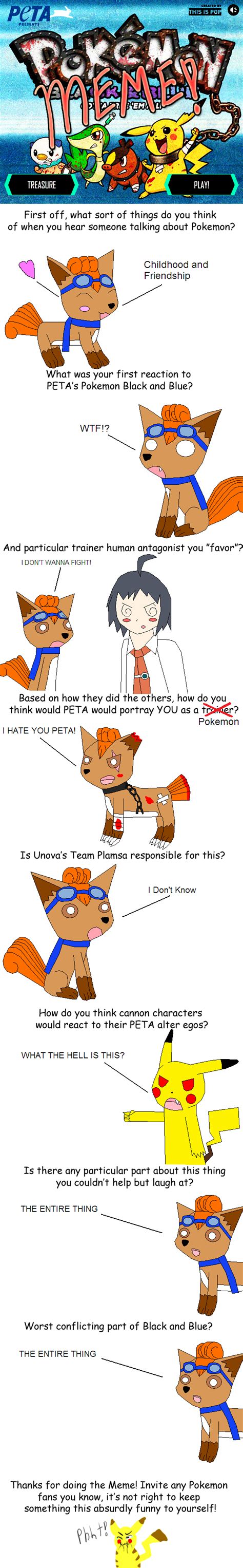 Pokemon Black And Blue Meme Vulpix By Kitsune257 On Deviantart