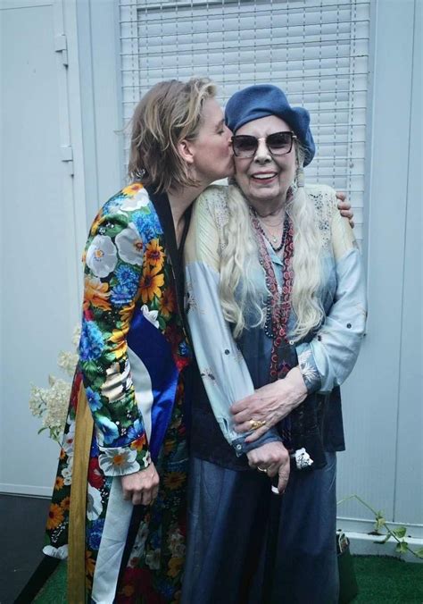 Joni Mitchell And Brandi Carlile During The 2022 Newport Folk Festival