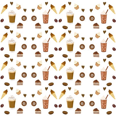 Coffee Seamless Pattern 14501106 Png