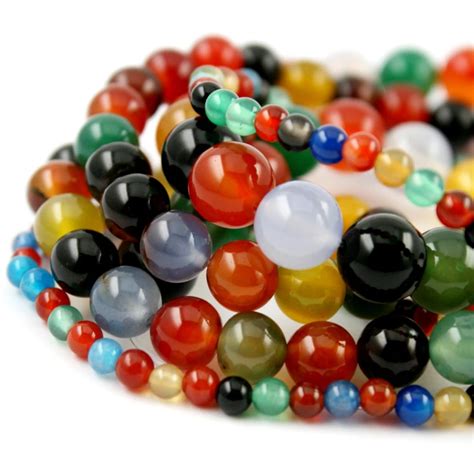 Mix Colour Beads Round Selectable 4 8 10mm Natural Stone Beads For