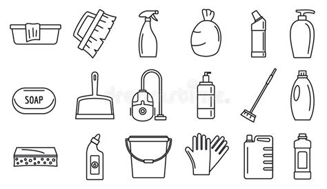 Commercial Cleaning Icons Stock Illustrations – 358 Commercial Cleaning ...