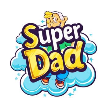 Superdad Comic Speech Bubble Cartoon Father S Day Dad Illustration