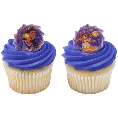 Disney S Wish Better Together Decopac Cupcake Rings Toppers Walmart