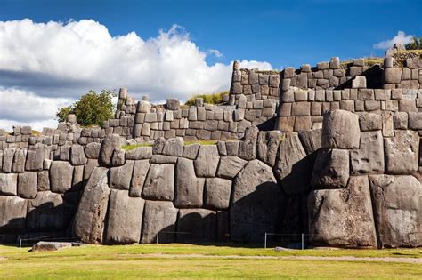 Sacsayhuaman Inca Ruins De Cusco Ou Cuzco Town Peru Imagem De Stock