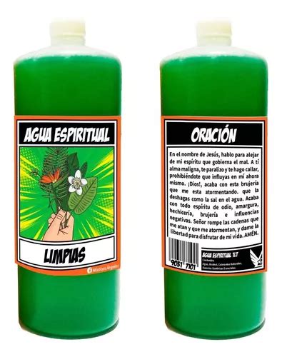 Agua Espiritual Limpias Mercadolibre