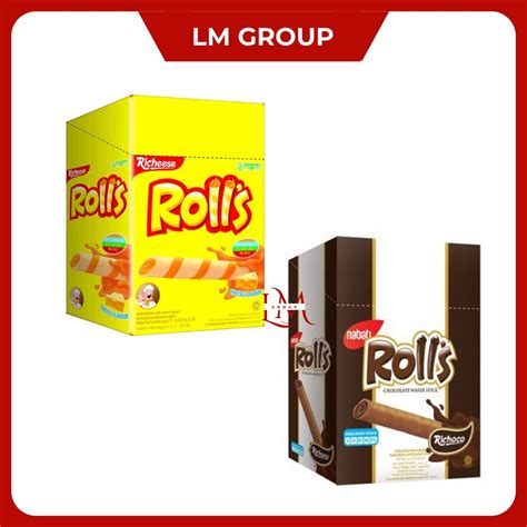 Jual Nabati Rolls Wafer Stik Keju Coklat Box Isi Pcs Shopee