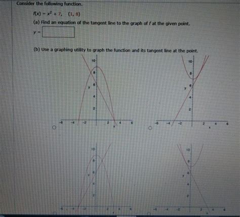 Solved Consider The Following Function F X X2 7 1 8