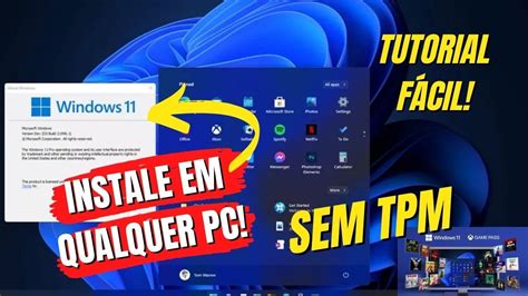 Windows 11 Como Instalar Em Qualquer PC Tutorial Bypass TPM Check