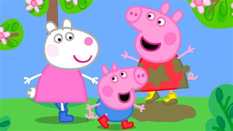 Saute Saute Et Saute Dans Les Flaques D Eau Boueuse Peppa Pig