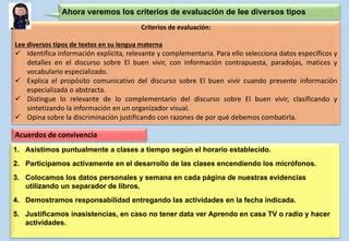 5 To Leemos Un Discurso Del Buen Vivir Activ 4 Pdf PPT