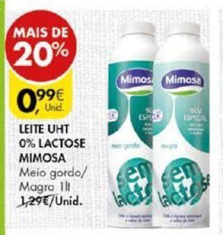 Promo O Leite Uht Lactose Mimosa Lt Em Pingo Doce