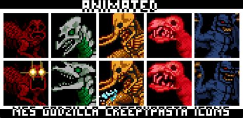 Animated Free Nes Godzilla Creepypasta Icons By Cinnabutt On Deviantart