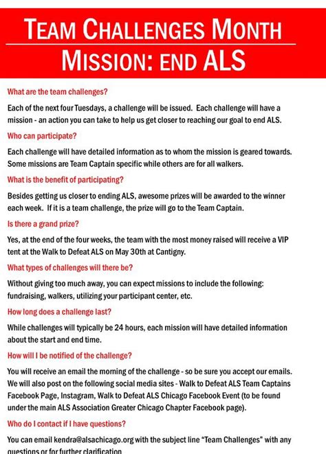 Team Challenge FAQ's | Team challenges, Challenges, Teams