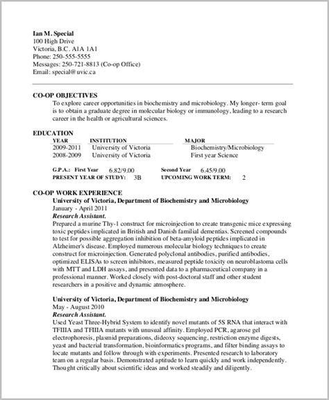 Microbiologist Resume Template 7 Word Pdf Document Downloads Free