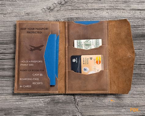 Personalized Travel Wallet Leather Passport Holder Etsy