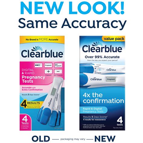 Buy Clearblue Clearblue Pregnancy Test Combo Pack 4ct 2 Digital With Smart Countdown And 2