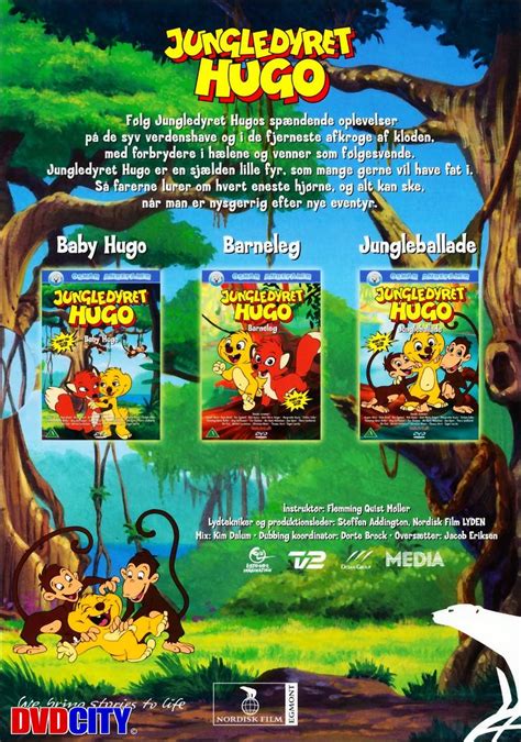 Jungledyret Hugo 3 Dvd Box - Baby Hugo / Barneleg / Jungleballade ...