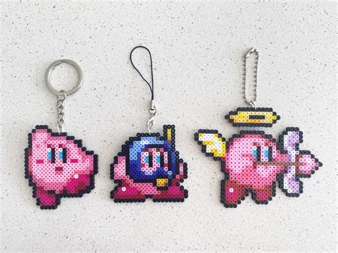 Kirby Pixel Perler Beads Art, Can Be Fridge Magnet, Keychain, Phone ...