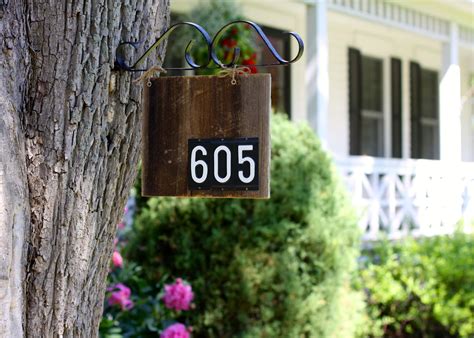 Diy Rustic House Number Sign | Diy Info