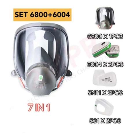 Jual M Masker Half Facepiece Reusable Respirator Ori Set