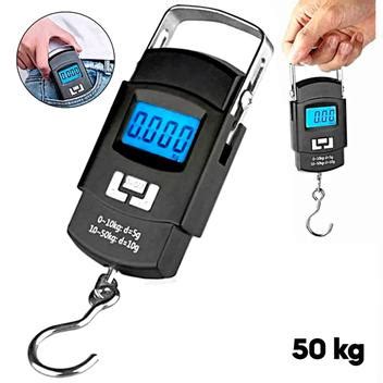 Balanca Para Pesar Mala - Balança De Mão Digital Para Pesar Mala Bolsa E Peixe - ATÉ 50KG ...