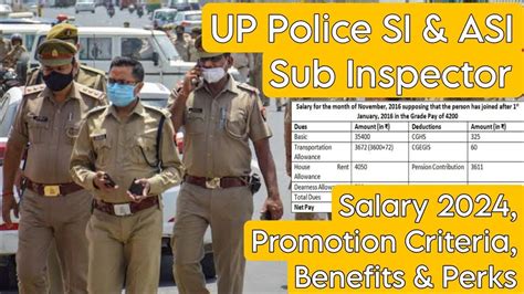 Up Police Si Sub Inspector Salary 2024 Promotion Up Asi Assistant