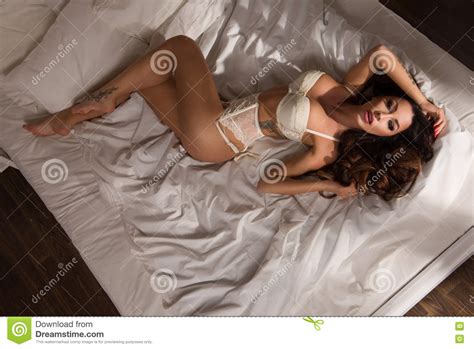Glamorous Curvy Brunette Woman Stock Image Image Of Attractive Beautiful