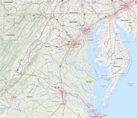where is maryland on the map of the united states 5
