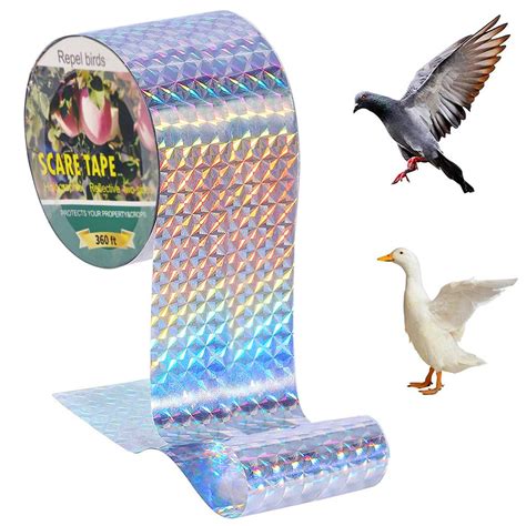 Hasthip Anti Bird Reflective Ribbon Pet Double Side Glare Bird Scare