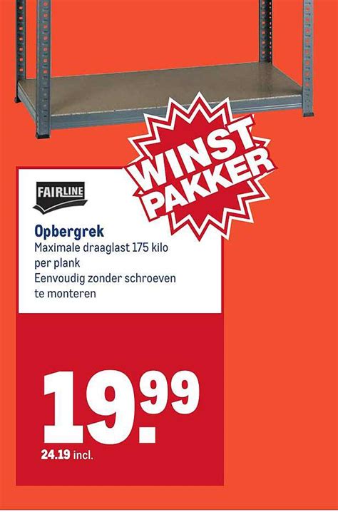 Opbergrek Aanbieding Bij Makro Folders Nl