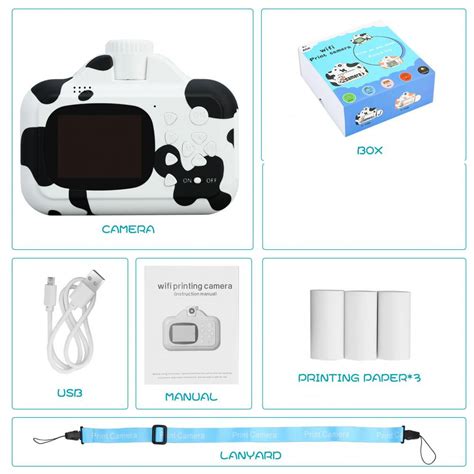 Детский фотоаппарат с мгновенной печатью фотографий Wi Fi Print Camera ...