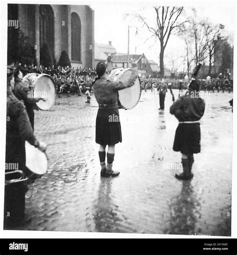 15th Scottish Parade In Tilburg Close Up Of The Band Of The 15th