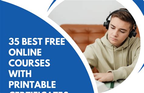 Best Free Online Courses With Printable Certificates